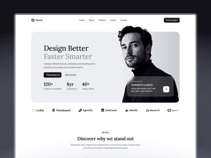 Sevora: A Refined Portfolio for Modern Designers